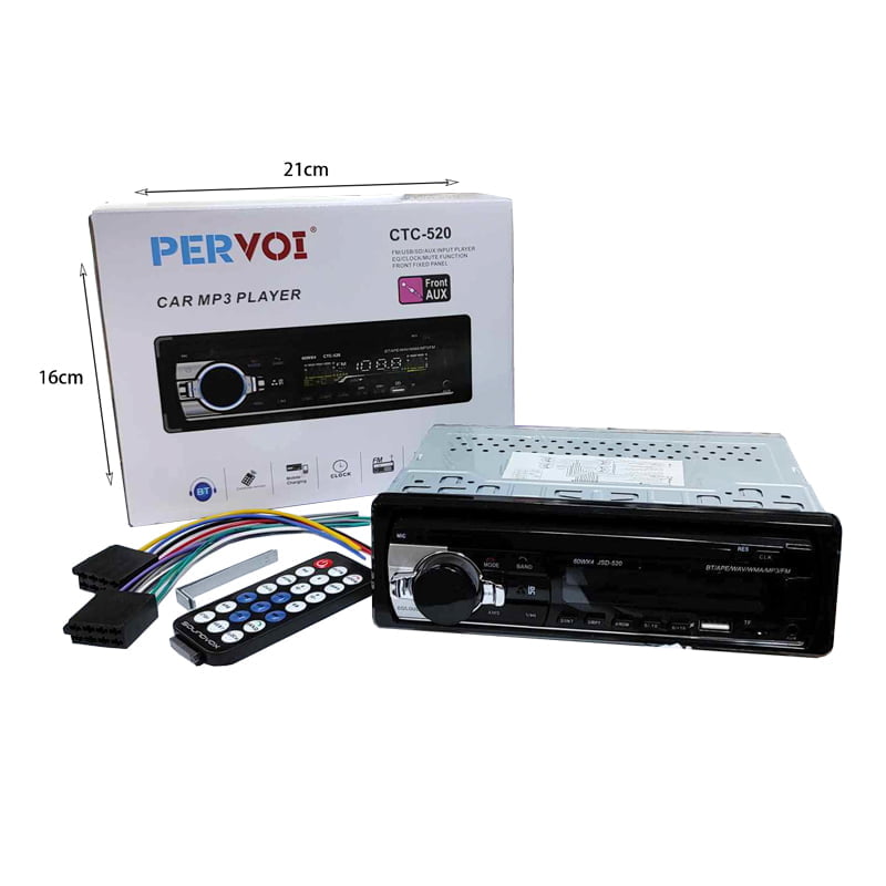 MP3 player Αυτοκινήτου USB, SD, FM, BT, Clock, Aux PerVoi CTC-520